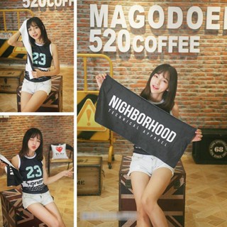 [พร้อมส่ง] Neighborhood ผ้าขนหนูชายหาด สไตล์ฮิปฮอป สตรีท สตรีทแดนซ์ กีฬา วิ่ง ฟิตเนส ซับเหงื่อ