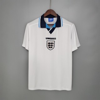 เสื้อกีฬาแขนสั้น ลายทีมชาติฟุตบอล England 1996 สไตล์วินเทจเรโทร