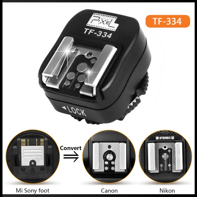 Zevaret TF-334 อะแดปเตอร์แปลงแฟลชกล้อง สําหรับ Sony Mi A7 A7RII A7II Canon Nikon Yongnuo Flash Speedlite