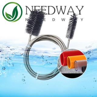 Needway แปรงทําความสะอาด ปลายคู่ 1 ชิ้น อุปกรณ์สัตว์เลี้ยงในน้ํา ท่อกรองอากาศ อุปกรณ์พิพิธภัณฑ์สัตว์น้ํา