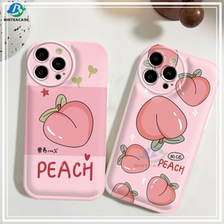 🌏Ready Stock🛫 เคส OPPO A77S A57 A16 A16S A54S A16K A17 A5S A12 A3S A12E A92 A52 F1S A53 A33 A31 A9 A5 A15 A15S A54 F9 C1 A11K เคสโทรศัพท์มือถือ ซิลิโคน ลายพีชฤดูร้อน สําหรับ