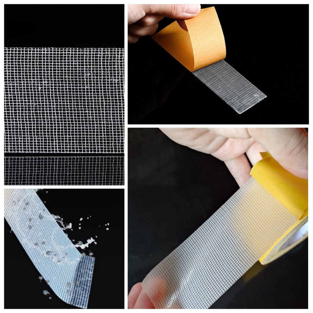 🔺 เทปติดพรม เทปกาวสองหน้า ลายเส้นใยตาข่าย ลอกออกง่าย ไม่ทิ้งคราบกาว เกรด AAA มีหลายขนาด ยาว 10 เมตร 🔺 - รูปที่ 3