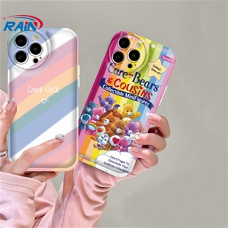 เคสโทรศัพท์มือถือ TPU ลายหมีสายรุ้ง สําหรับ Realme 10 C15 C12 C25S C11 C20 realme5 5i 6i C3 8i C21Y C25Y