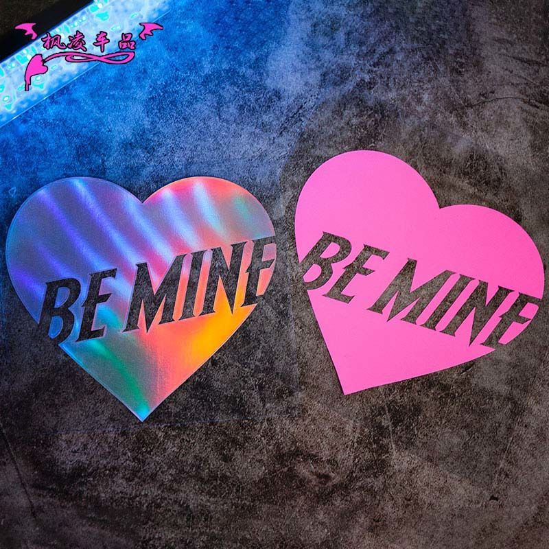 Hot Sale🔥Sticker Car BE MINE Love Personalized Text Sticker Car Window Glass Car Sticker. สติ๊กเกอร์