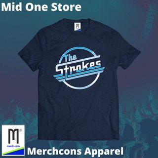 oversize T-shirt Mod185/kaos BAND THE STROKES ป้ายแท็ก MERCHCONS SIZE Outside/KAOS Music DISTRO S-5XL