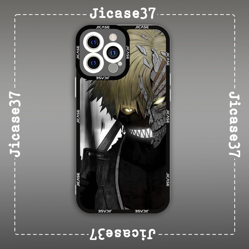 Jicase Ichigo Bleach Aesthetic Anime Manga Japanese Square Edge iphone Case