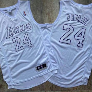 เสื้อกีฬาแขนสั้น ลายทีมคริสต์มาส Kobe Bryant No. ชุดเครื่องแบบบาสเก็ตบอล ปักลาย Kobe Bryant White Secret 24 ชิ้น 176968