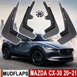 บังโคลนรถยนต์ เนื้อแมตต์ อุปกรณ์เสริม สําหรับ Mazda CX-30 CX30 2021 2020 4 ชิ้น