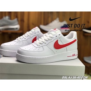 Qu230316 มาใหม่ N8866k N8866k Air Air Force 1 รองเท้าผ้าใบลําลอง ข้อสั้น สีขาว ดํา แดง น้ําตาล แฟชั่นสําหรับผู้ชาย ผู้หญิง ทุกเพศ 1