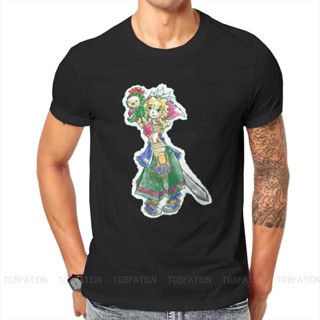 เสื้อยืดผ้าฝ้าย 100% พิมพ์ลาย Densetsu Seiken Mana Mystic Quest Final Fantasy Adventure Legend of Mana Hero แฟชั่นคู่รัก