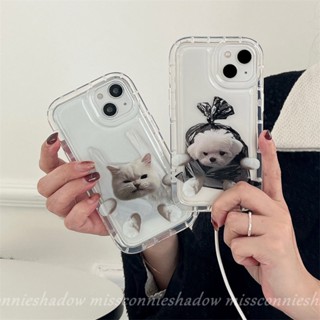 เคสโทรศัพท์มือถือแบบนิ่ม TPU ใส กันกระแทก ลายการ์ตูนสุนัข แมวน่ารัก สําหรับ Realme C25Y C15 C21Y C1 C35 C3 C12 6i 5 5i 5s Realme C25 C33 C2 C25s C11 C20 C20A C11 2021