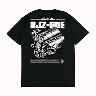 เสื้อยืด พิมพ์ลายรถยนต์ Toyota SUPRA MK4 2JZ-GTE