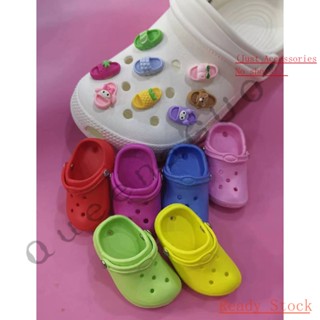 CROCS Jibbitz set（ไม่รวมรองเท้า）หัวเข็มขัด รูปรองเท้า Crocs น่ารัก ขนาดเล็ก สีสันสดใส อุปกรณ์เสริม