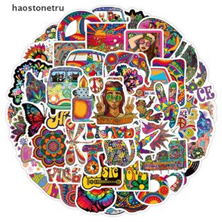 OST  50pcs Classic Psychedelic Hippie Art Sticker For Skateboard  Decor N