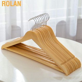 Rolan Wooden Coat Hanger Non Slip Clothes Hanging Rack 360 Degree Rotation Suit Hangers for Home