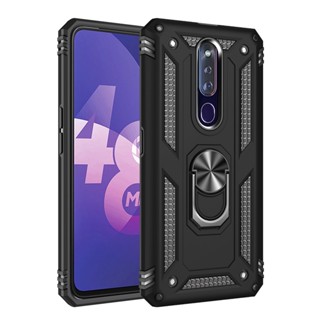 Oppo F11 Pro R15 Pro R17 R19 เคส ทนทาน ทนทาน ทนทาน เกราะ เคสโลหะ ขาตั้ง เคสโทรศัพท์