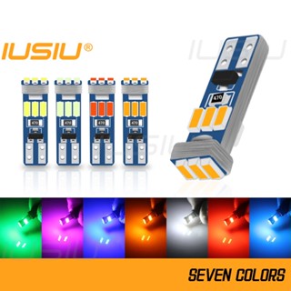 Iusiu แผงหลอดไฟสัญญาณเตือน LED T5 W3W 17 73 74 2721 ไม่มีขั้ว สําหรับรถยนต์ รถจักรยานยนต์