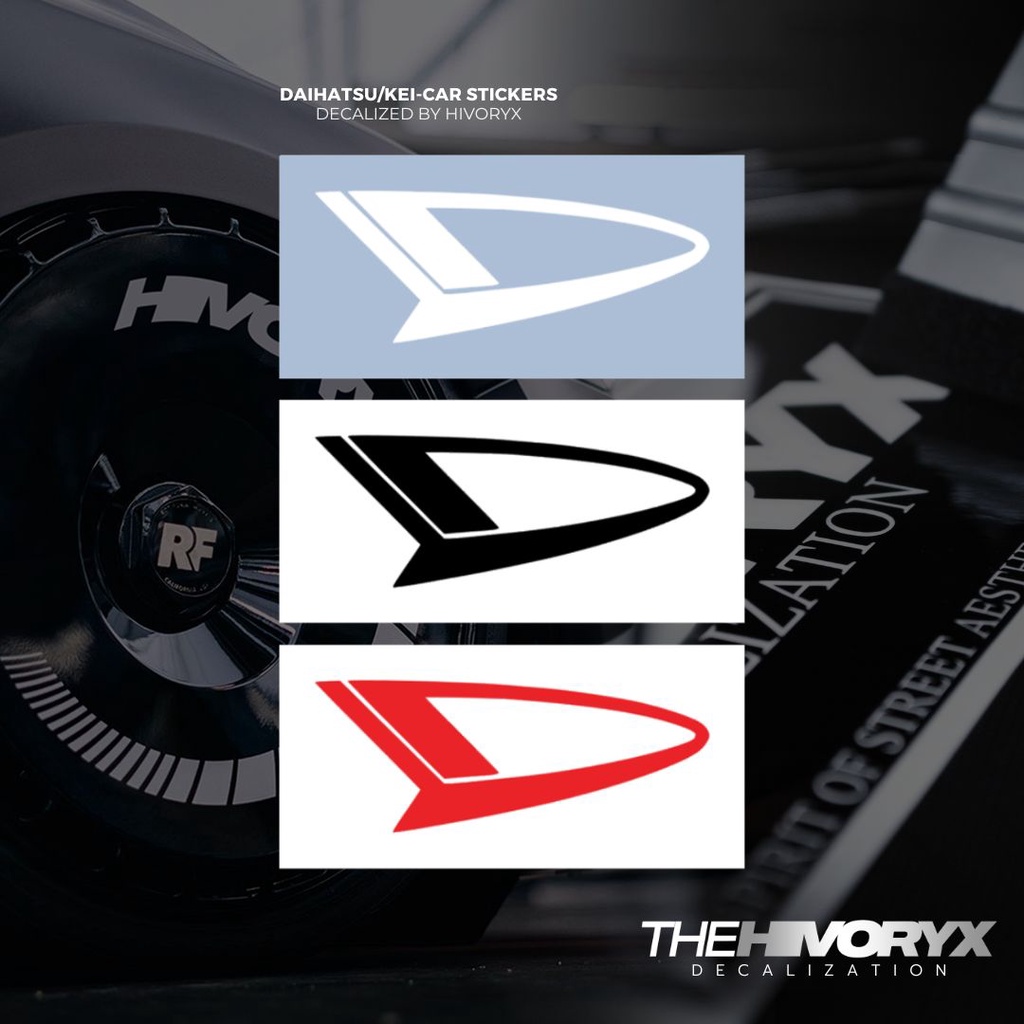DAIHATSU LOGODAIHATSU/TOYOTA/KEI CAR/KCAR CAR DECAL AUTOMOTIVE DIE-CUT สติ๊กเกอร์ไวนิล – HIVORYX
