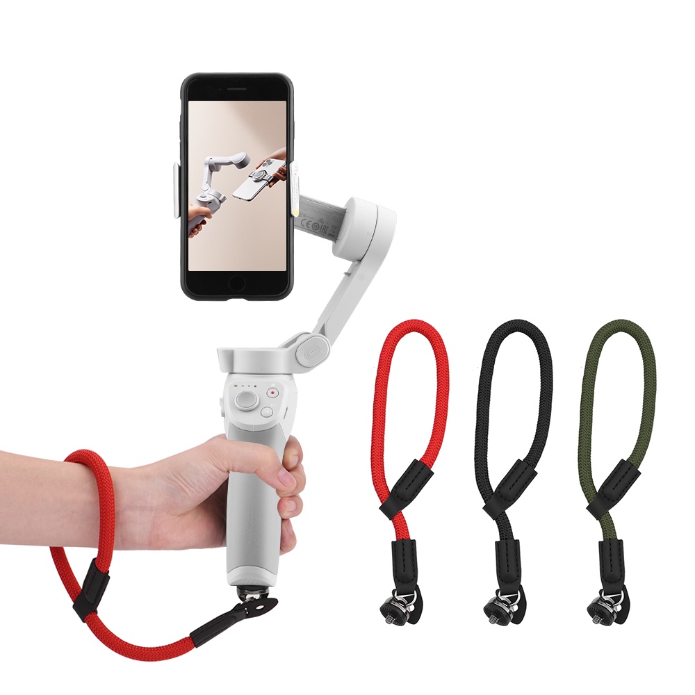 สายคล้องข้อมือไนล่อน พร้อมสกรู 1/4 นิ้ว อุปกรณ์เสริม สําหรับ DJI Action 5 pro/pocket 3/pocket 2/OSMO mobile 6 OM 5 OM 4 OM SE