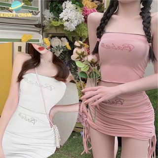 ชุดเข้าเซ็ตสีชมพูหวาน สำหรับผู้หญิงไซส์มินิ