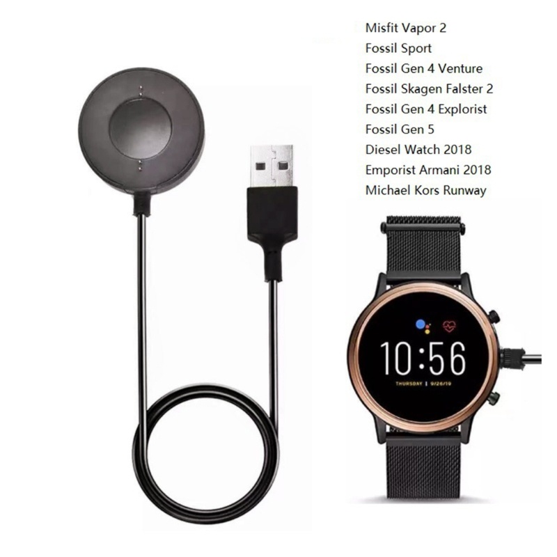 Fair Smartwatch Charger สําหรับ Fossil Gen 6 Gen 4 Gen 5 USB Magnetic Charger Adapter สายชาร์จ