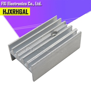 10Pcs Transistor With 15*10*25mm hjxrhgal TO-220 Aluminum Heatsink Radiator For Transistors TO220 white