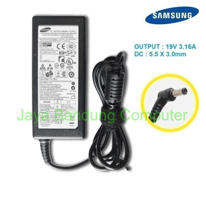 อะแดปเตอร์ชาร์จ Samsung RV520 R719 Q330 R540 S3510 S3511 S3710 ดั้งเดิม