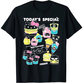 เสื้อยืดคอกลม แขนสั้น ผ้าฝ้าย 100% พิมพ์ลาย Sanrio hello kitty สําหรับผู้ชาย