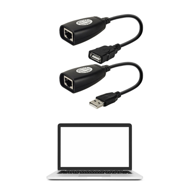 Niki 2x Ethernet Extension Cable USB to RJ45 LAN Connector Ethernet Line Adapter
