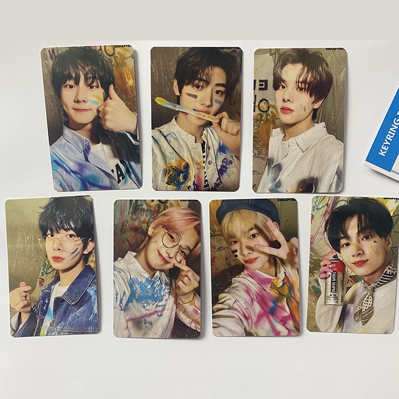 7 ชิ้น/เซ็ต ENHYPEN อัลบั้มภาพ Photocards Jay NIki Jake Hiseung Sunghoon Sunno Jungwon Lomo การ์ด Kp