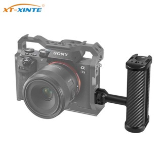 Xt-xinte มือจับอลูมิเนียมอัลลอยด์ ปรับได้ พร้อมสกรู 1/4 นิ้ว สําหรับกล้อง Sony Canon Nikon