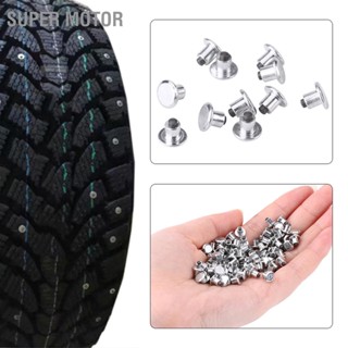 Super Motor 100 pcs 6.5mm/0.26 "ล้อยางสตั๊ดสกรูยางหิมะ Spikes สำหรับรองเท้าจักรยานรถจักรยานยนต์ ATV