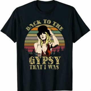 [S-5XL]เสื้อยืดลําลอง ผ้าฝ้ายแท้ แขนสั้น คอกลม พิมพ์ลายกราฟฟิค Nicks Gypsy สไตล์วินเทจ แฟชั่นเรียบง่าย สําหรับผู้ชาย