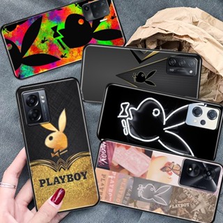 เคสโทรศัพท์มือถือ ซิลิโคน TPU กันกระแทก ลาย Playboy มีลายด้านข้าง สําหรับ OPPO RENO 5 LITE 5F 5Z 6Z 7Z 7 LITE 5G