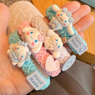 Jason Sanrio Cinnamoroll sheadline พับผ้าขนหนู ผูกผม เชือก คลิปหมี ยางรัดผม สาว การ์ตูนน่ารัก เครื่องประดับ