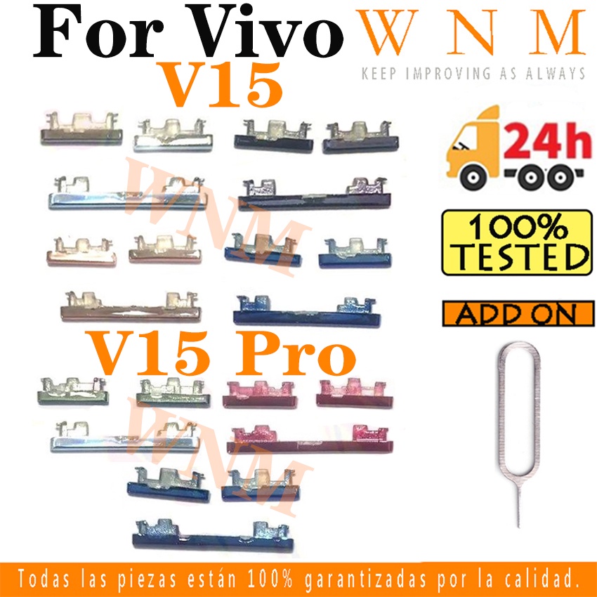 ปุ่มปรับระดับเสียงไฟสําหรับปุ่มด้านข้าง Vivo V15 / V15 Pro ปุ่มเปิดปิด Volume up down ปุ่มด้านข้างอะ