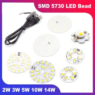 ชิปหลอดไฟ LED 2W 3W 5W 10W หรี่แสงได้ SMD 5730 DC 5V USB 501 DIY