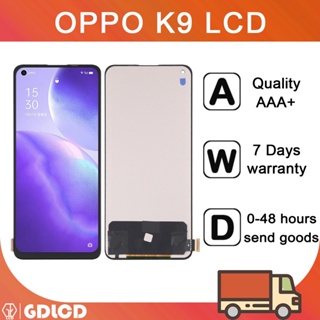 Oppo K9 จอแสดงผล LCD หน้าจอสัมผัส Digitizer แบบเปลี่ยน