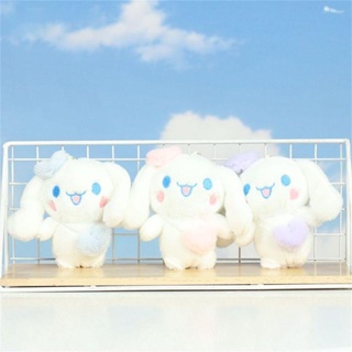 Sanrio พวงกุญแจ จี้ตุ๊กตาน่ารัก ผ้ากํามะหยี่ขนนิ่ม รูป Cinnamoroll สําหรับตกแต่งกระเป๋านักเรียน