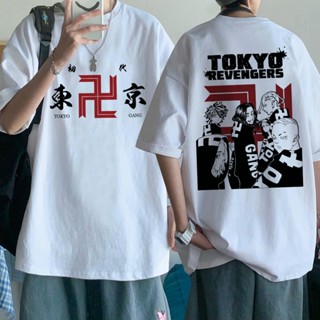 S-5XL อะนิเมะญี่ปุ่นยอดนิยม Tokyo Revengers Mikey Draken  เสื้อยืดผู้ชาย Manga เสื้อยืดชาย