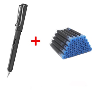ชุดปากกาหมึกซึม 1 ปากกา + หมึก 10 หมึก 0.38 มม. EF ปลายพู่กัน ปากกาอเนกประสงค์ อุปกรณ์การเรียน ปากกาเครื่องเขียน