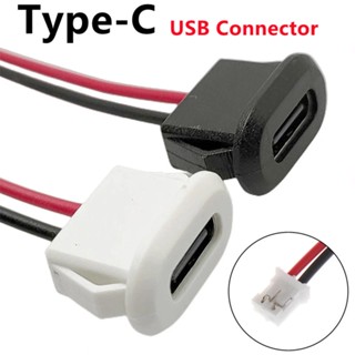 ซ็อกเก็ตปลั๊กชาร์จ USB Type C Type-C 3A กระแสไฟสูง ชาร์จเร็ว พร้อมการ์ดบักเกิล