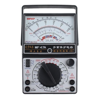 Mf-47a มัลติมิเตอร์อะนาล็อก DC/AC แรงดันไฟฟ้า แบตเตอรี่ ทดสอบ มัลติเทสเตอร์