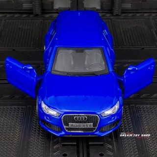 [Boxed] โมเดลรถยนต์ 1: 32 Audi RS6 โลหะอัลลอย ของเล่นสําหรับเด็ก