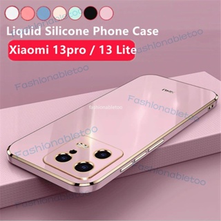 เคสซิลิโคนนิ่ม ทรงสี่เหลี่ยม กันกระแทก สําหรับ Xiaomi 13 pro 13pro 13 Lite Ultra 13lite Xiaomi13pro Xiaomi13Lite Xiaomi13Ultra