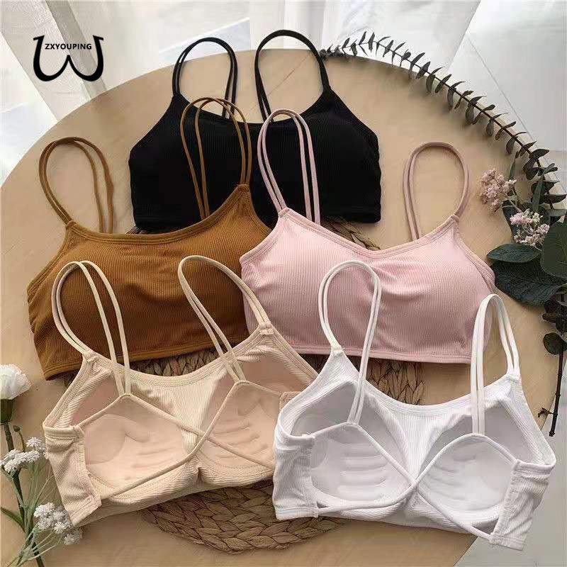Zxyouping KIT 3 ผู้หญิงไม่มีรอยต่อ Bras ฟิตเนสกีฬา Bra ที่ถอดออกได้ถ้วย, Gym Running Push Up Bralette ร่มชูชีพที่สวยงามกลับ Top