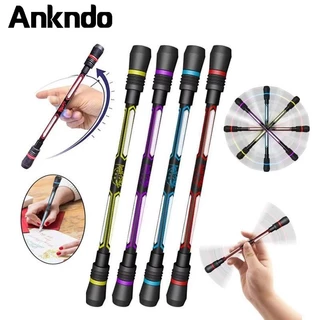 Ankndo ปากกาเจล หมุนได้ ปากกาหมุน กันลื่น คลายเครียด / ปากกาลูกลื่นเล่นเกม ของเล่นคลายเครียด สบาย / ลูกลื่น เขียน สร้างสรรค์