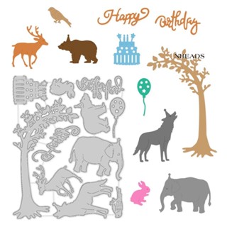 1pc Carbon Steel Cutting Dies Stencils for DIY Scrapbooking/Photo Album Decorative Embossing DIY Paper Card Animal Pattern 14x10.9x0.08cm