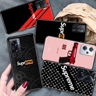 Supreme เคสโทรศัพท์มือถือซิลิโคน TPU กันกระแทก สําหรับ OPPO A72 A53 A73 A53 A75 A79 A74 A95 A91 F15 4G 5G
