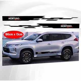 สติกเกอร์ไวนิล ลาย Mitsubishi Montero สําหรับติดตกแต่งด้านข้างตัวรถยนต์ x2